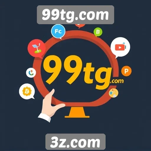 Funcionalidades interativas do site 99tg.com